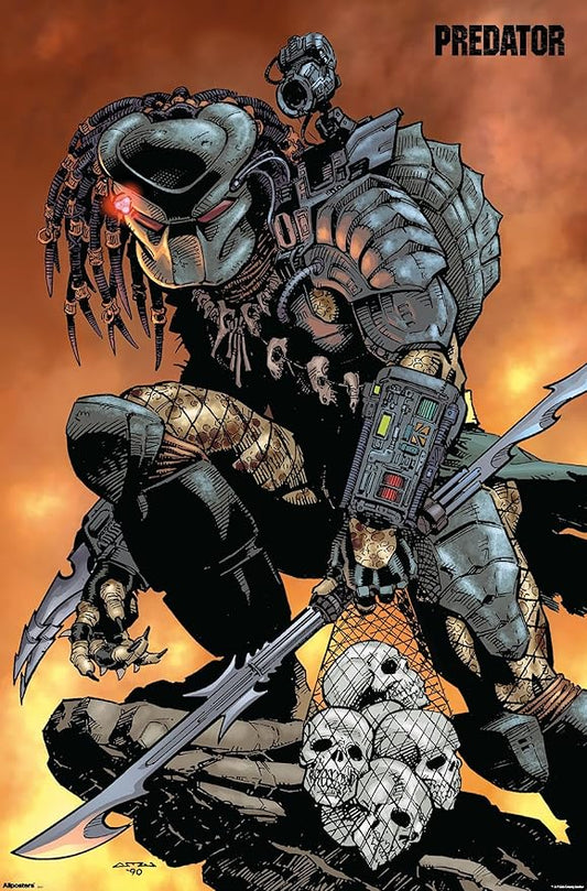 Predator (1987) - Skulls Wall Poster, 34L" x 22.4W", Premium Unframed Version