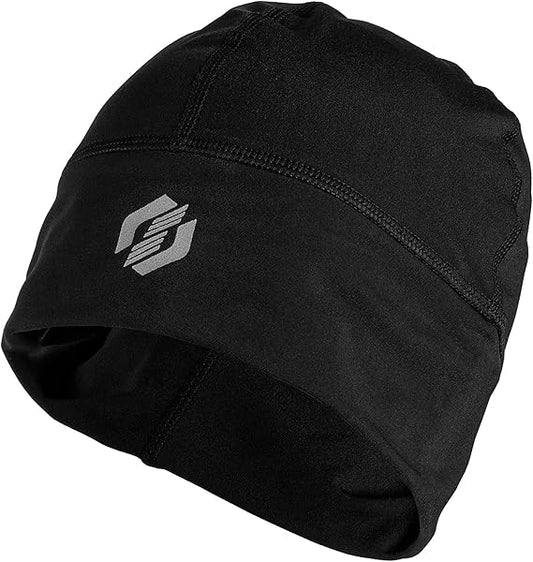 SLS3 Runners Hats for Men Women, Thin Winter Helmet Liner, Moisture Wicking Cycling Skull Cap, Cold Weather Workout Beanie