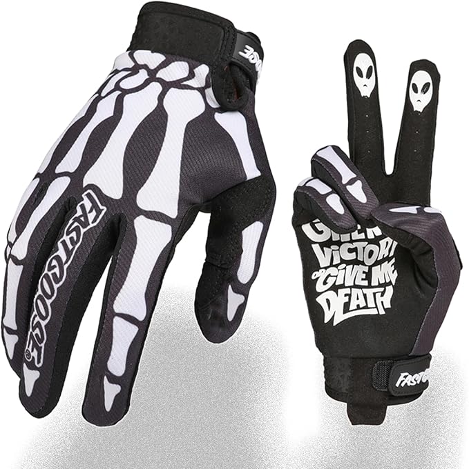 Skeleton-Paw Motorcycle Gloves for Men&Women,Cycling Glove Breathable Dirtbike Glove for ATV MTB Motocross Racing