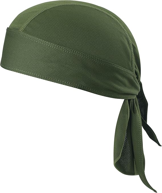 TOPLOR Sweat Wicking Beanie Cap Hat Skull Cap Pirate Hat Bandana Head Wrap for Men and Women