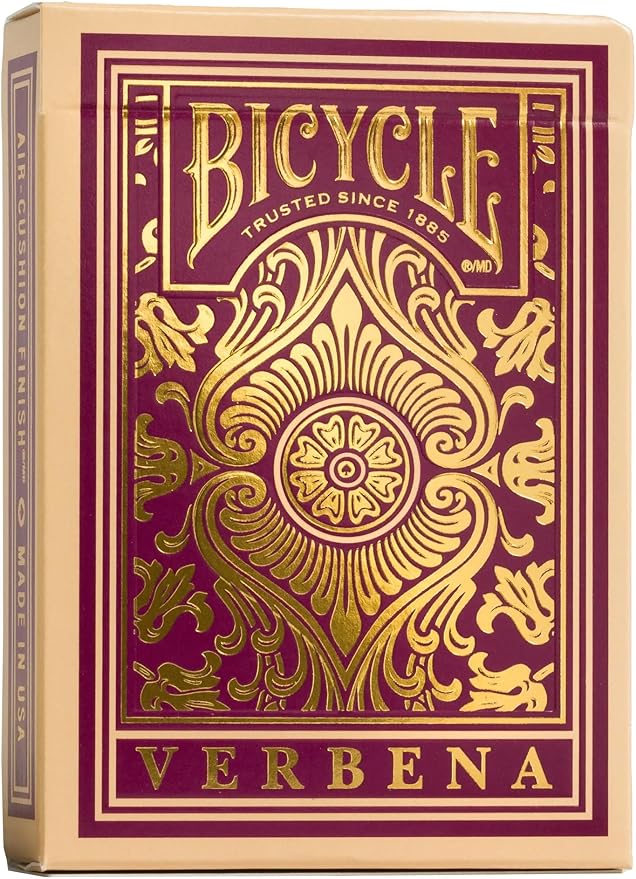 Bicycle Verbena Floral Premium Playing Cards, Gold Foil, 1 Deck