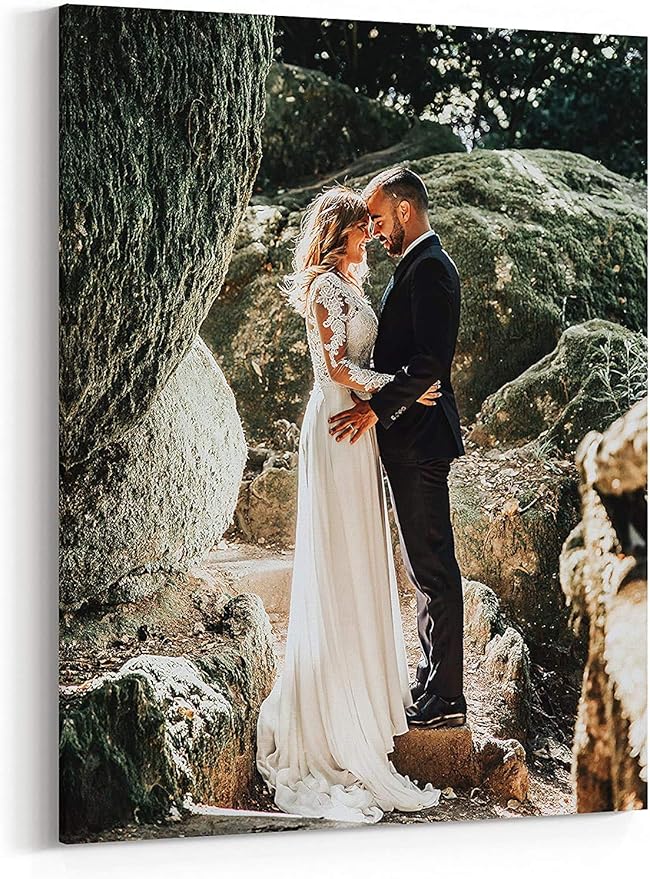 P&L ART. Personalized Custom Canvas Prints: Photo On Canvas Transform Your Photos into Stunning Framed Wall Art Digitally Printed Photo To Canvas Ideal for Home Decor Gifts Keepsakes Framed 16X24