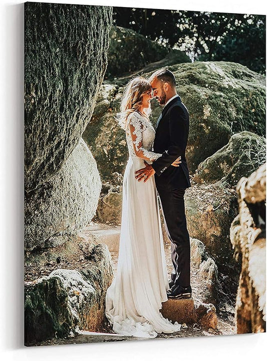 P&L ART. Personalized Custom Canvas Prints: Photo On Canvas Transform Your Photos into Stunning Framed Wall Art Digitally Printed Photo To Canvas Ideal for Home Decor Gifts Keepsakes Framed 16X24