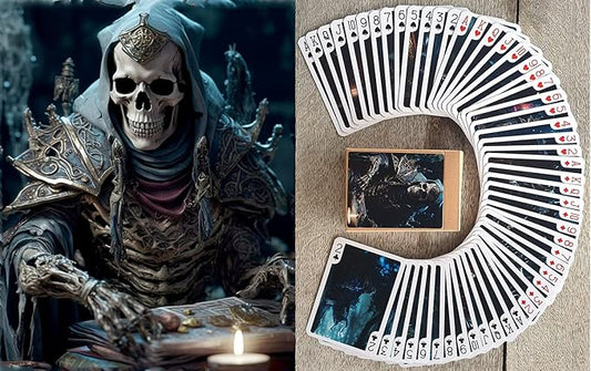 LICH NECROMANT Playing Cards (Poker Deck 54 Cards All Different) Lich Skeleton Undead Alchemist Necromant Warrior Fantasy RPG Posters