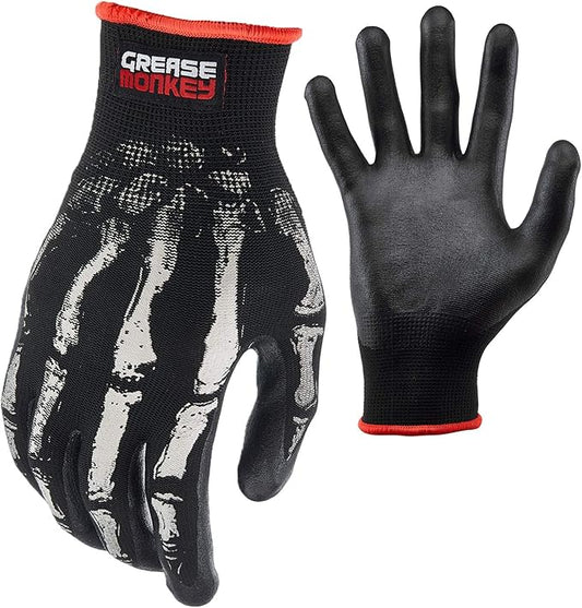 Bone Series Foam Nitrile Mechanic Gloves with Grip
