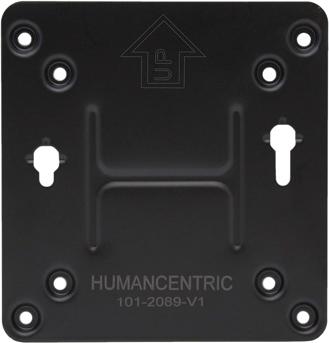 HumanCentric Mounting Bracket Compatible with Intel NUC, VESA Monitor Arm Plate for NUC Mini PC Computer, 75x75mm and 100x100mm Patterns, Does not fit Hades and Skull Canyon NUC, Hardware Included