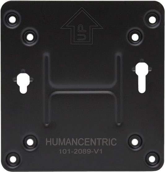HumanCentric Mounting Bracket Compatible with Intel NUC, VESA Monitor Arm Plate for NUC Mini PC Computer, 75x75mm and 100x100mm Patterns, Does not fit Hades and Skull Canyon NUC, Hardware Included