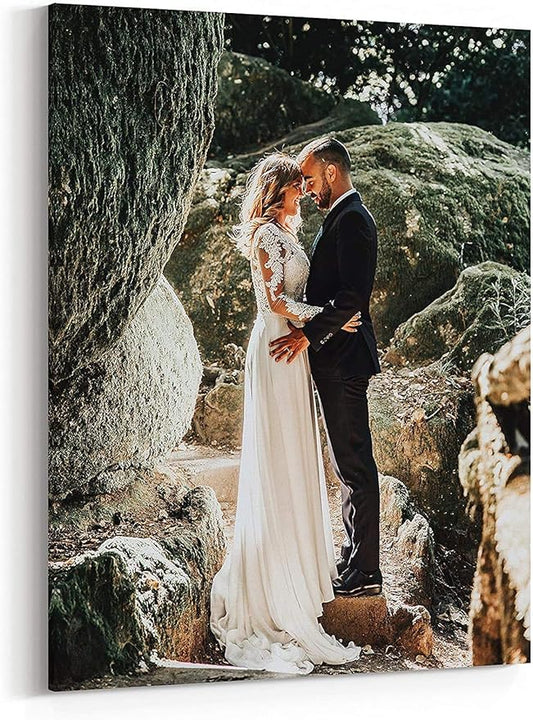 P&L ART. Personalized Custom Canvas Prints: Photo On Canvas Transform Your Photos into Stunning Framed Wall Art Digitally Printed Photo To Canvas Ideal for Home Decor Gifts Keepsakes Framed 8X10