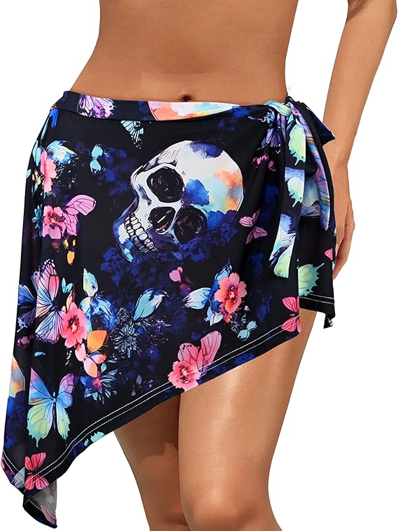 Watermelon Women Swimsuit Cover Ups Beach Bikini Wrap Sarong Bathing Suit Short Skirt For Swimwear