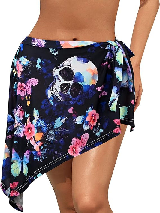 Watermelon Women Swimsuit Cover Ups Beach Bikini Wrap Sarong Bathing Suit Short Skirt For Swimwear