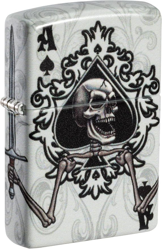 Zippo Lighter: Ace of Spades with Skull - 540 Color 81478