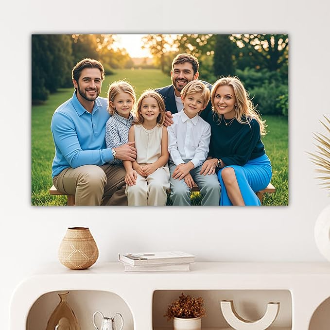 XIXI DECORE Large Affordable Wall Canvas; Prints with Your Photos(Unframed) (60"X40")