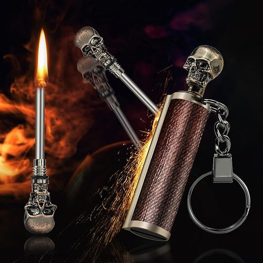 x-lighter Matchstick, Permanent Match Strike Set 10000 Times, Emergency fire Starters Waterproof Forever Lighter