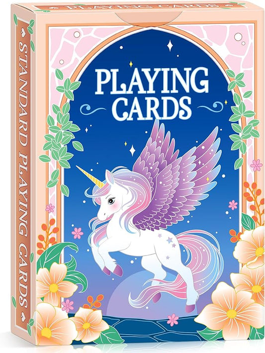 Playing Cards, Unicorn Playing Cards, Deck of Cards, Standard Themed Poker Cards Set for Card Games,Family Game Night,Magic,Blackjack,Themed Party, Gift for Girls Birthday Christmas Stocking Stuffers