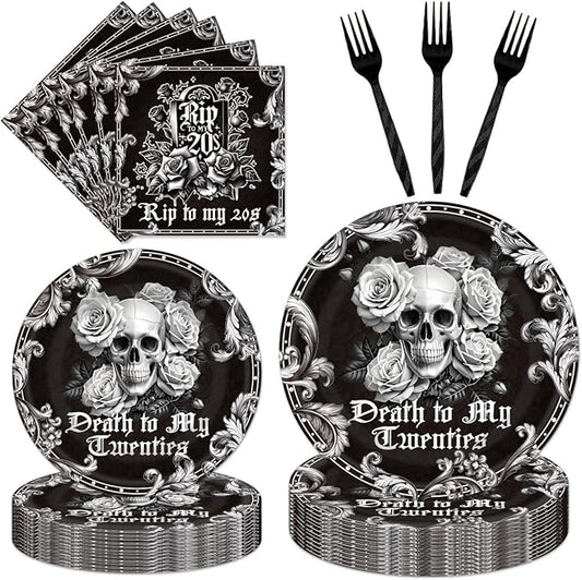 RIP to My 20s Birthday Plates and Napkins Party Supplies