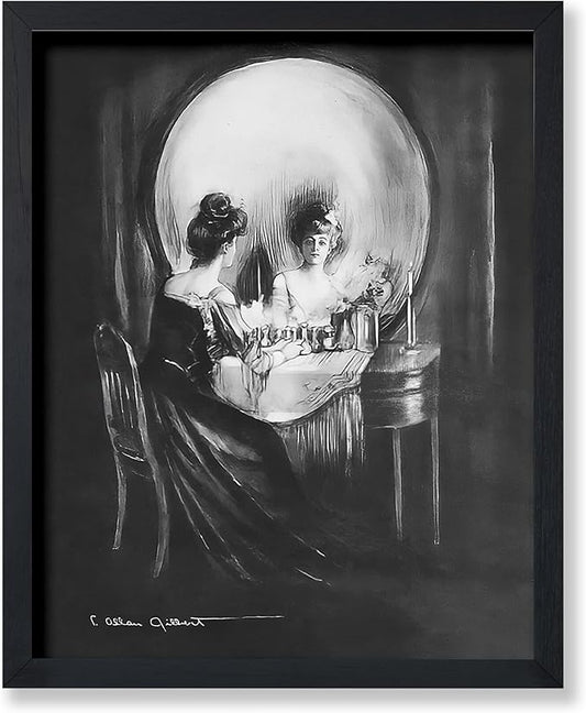 Poster Master Vintage All Is Vanity Poster - Retro Skull Print - Optical Illusion Art - Gothic Gift for Him, Her, Men, Women - Surrealism Wall Decor for Bedroom, Living Room - 8x10 UNFRAMED Wall Art