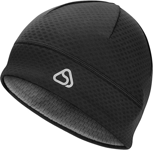 Skull Cap for Men Women Unidirectional Moisture Absorption & Sweat Wicking Quick-Dry Running Hat Beanie, Thermal Helmet Liner