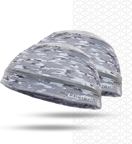 COLD FACTOR Instant Cooling Skull Cap & Helmet Liner 2 Pack | UPF 50+, Lite Chemical-Free Evaporative Cooling, Lasts 2+ Hours