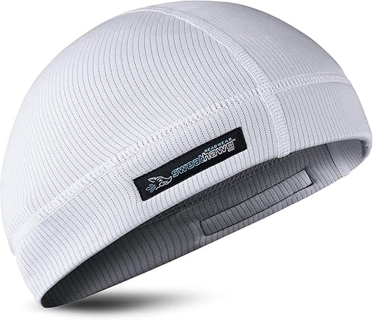SweatHawg Skull Cap Shorty – Helmet Liner for Men & Women, Ultra-Absorbent No-Drip Cooling Cap for Hard Hats & Workouts