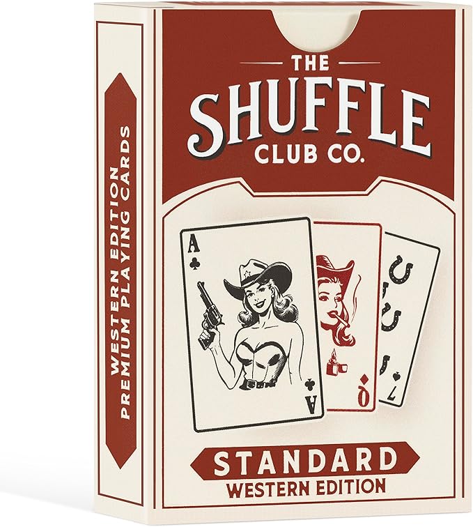 Western Playing Cards – Vintage Cowboy Deck with Custom Artwork – Poker & Blackjack Game Set for Collectors