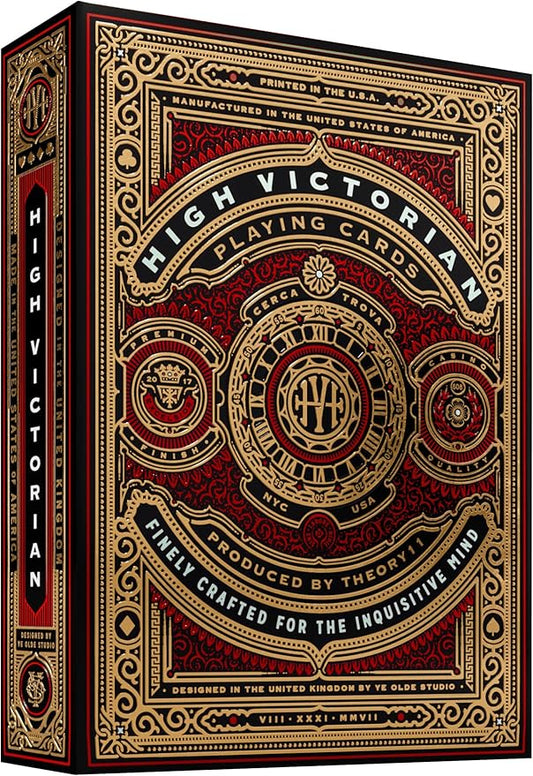 High Victorian Red Playing Cards