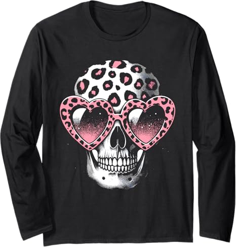 Gothic Bones Animal Cheetah Print Halloween Skull