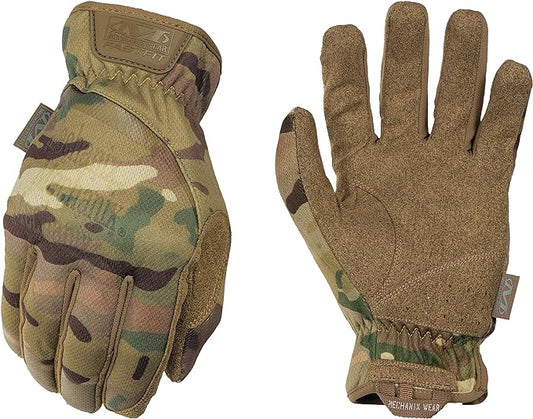 Mechanix Wear FastFit Tactical Gloves - Heavy Duty Lightweight Multipurpose Gloves - Flexible Grip & Reinforced Palm - Touchscreen Capable - X-Large - MultiCam Camouflage