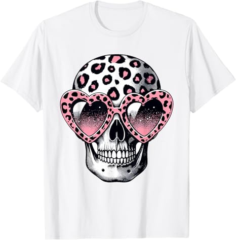 Gothic Bones Animal Cheetah Print Halloween Skull