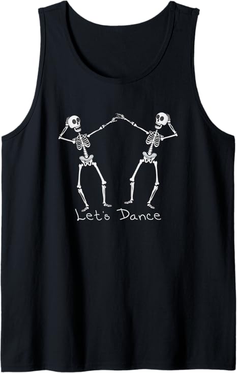 Dancing Skeletons During Halloween Tank Top