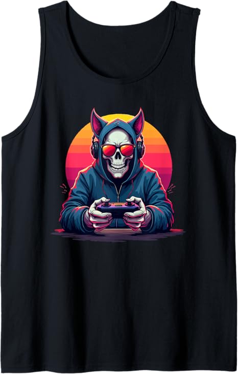 Pop Art Gamer Skull Sunglasses Headphones
