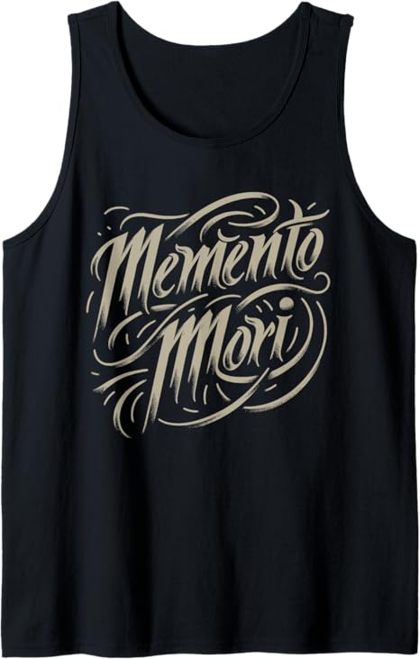 Stoic Philosophy Memento Mori Amor Fati Skull Stoicism Quote Tank Top