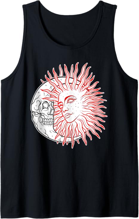 Gothic Sun & Moon x Skull Tank Top