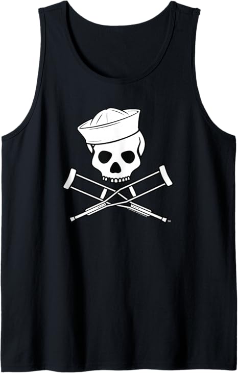 Sailor Skull & Crossbones Logo Tank Top