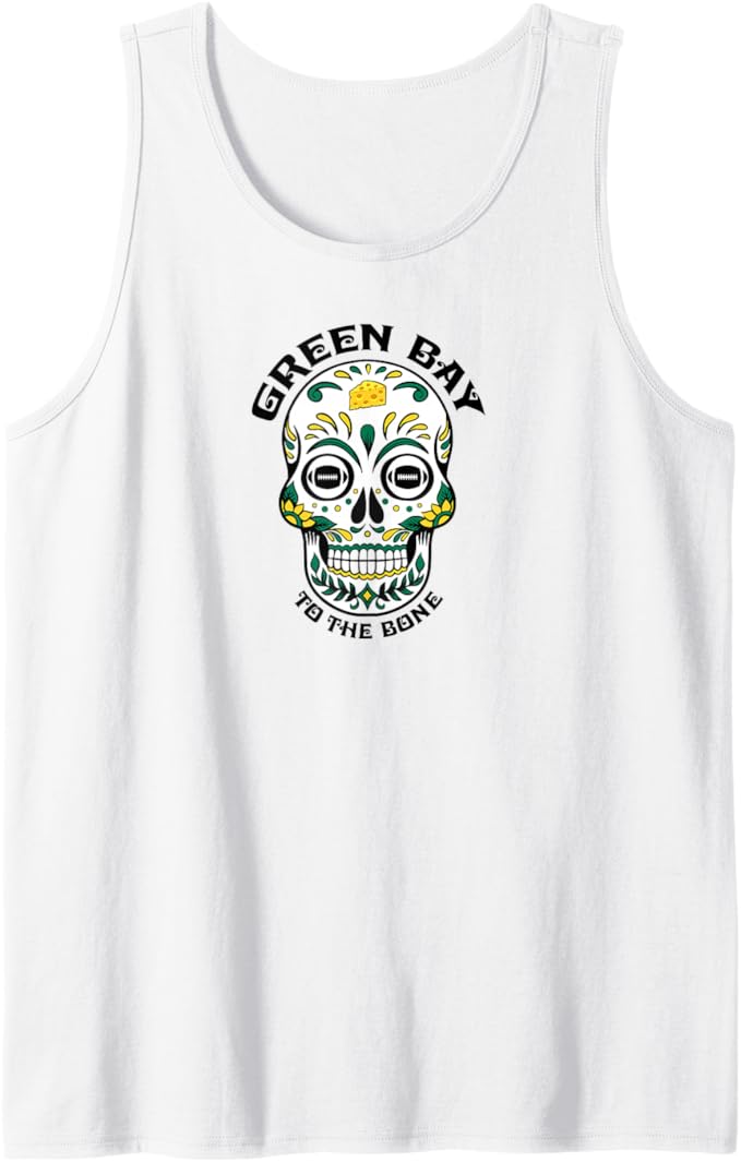 Green Bay to the Bone Football Tank Top