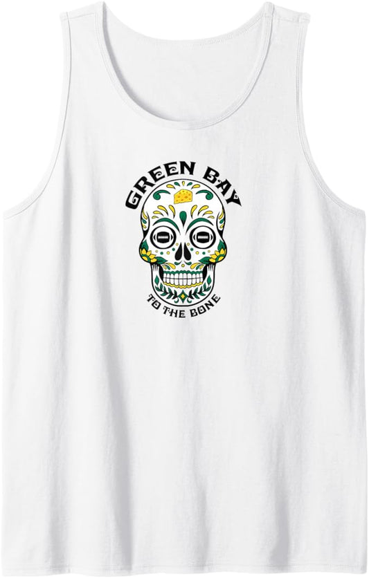 Green Bay to the Bone Football Tank Top