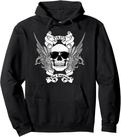 Papa Wings Boho Retro Vintage Skull