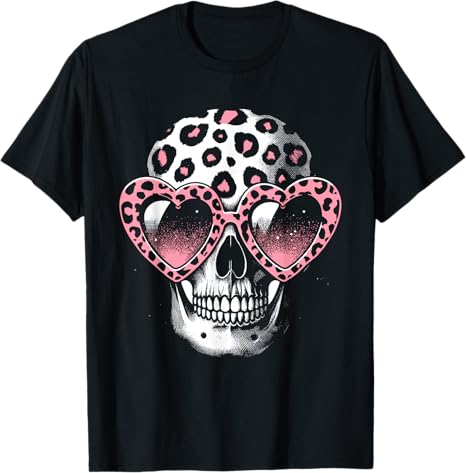 Gothic Bones Animal Cheetah Print Halloween Skull
