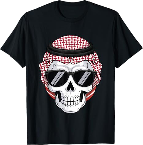 Stylish Halloween Arab Skull Shemagh Design