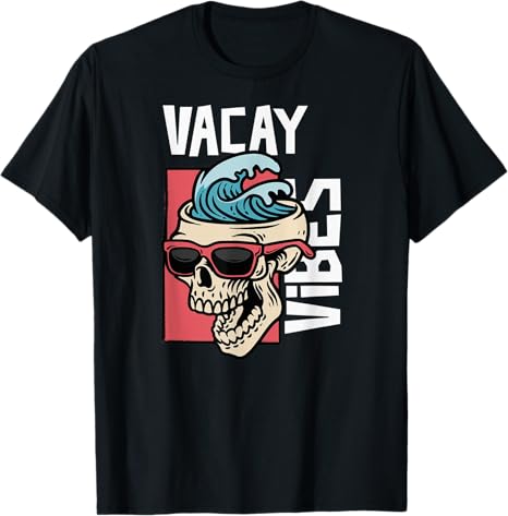Summer Vibes & Mood Tropical Hawaii Skeleton Bones