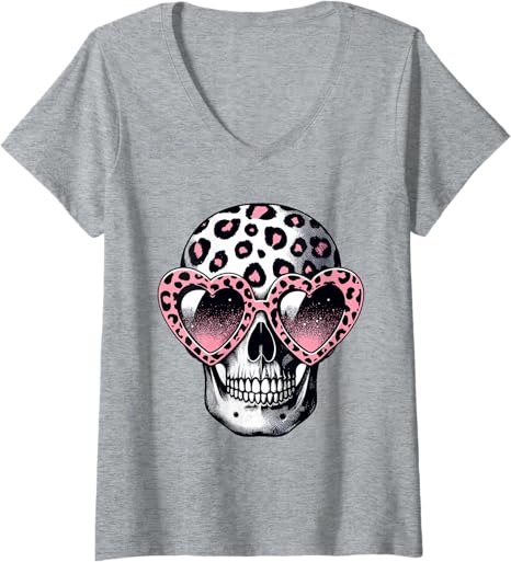 Gothic Bones Animal Cheetah Print Halloween Skull