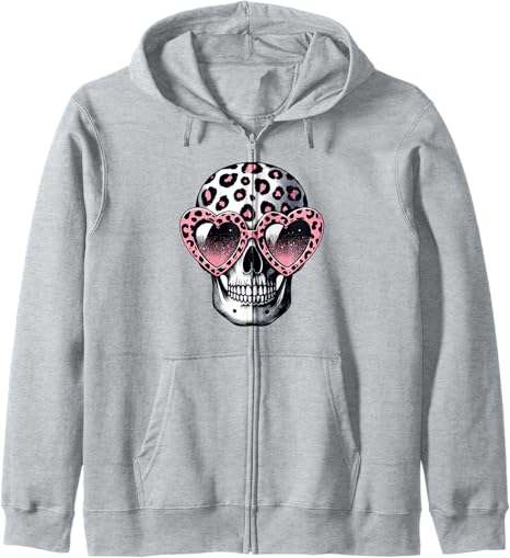 Gothic Bones Animal Cheetah Print Halloween Skull