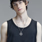 Pentagram Skull Necklace 925 Sterling Silvery Skull Bone Pendant Gothic Skull Jewelry For Men Women
