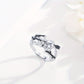 Skull Ring 925 Sterling Silver Adjustable Couple Skull Ring Vintage Gothic Skull Jewelry Gift for Women Men