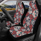 Floral skull seat cover for car, dia de los muertos skull seat cover for vehicles, mexico seat cover protector, day of the dead seat cover f