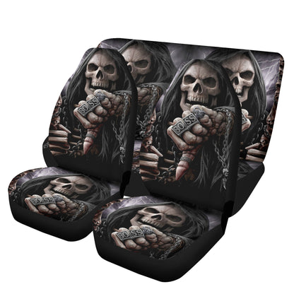 Goth car accessories, horror cover cushion accessories for Cars, motorcycle skull cover cushion accessories for Cars, gothic skull seat cove