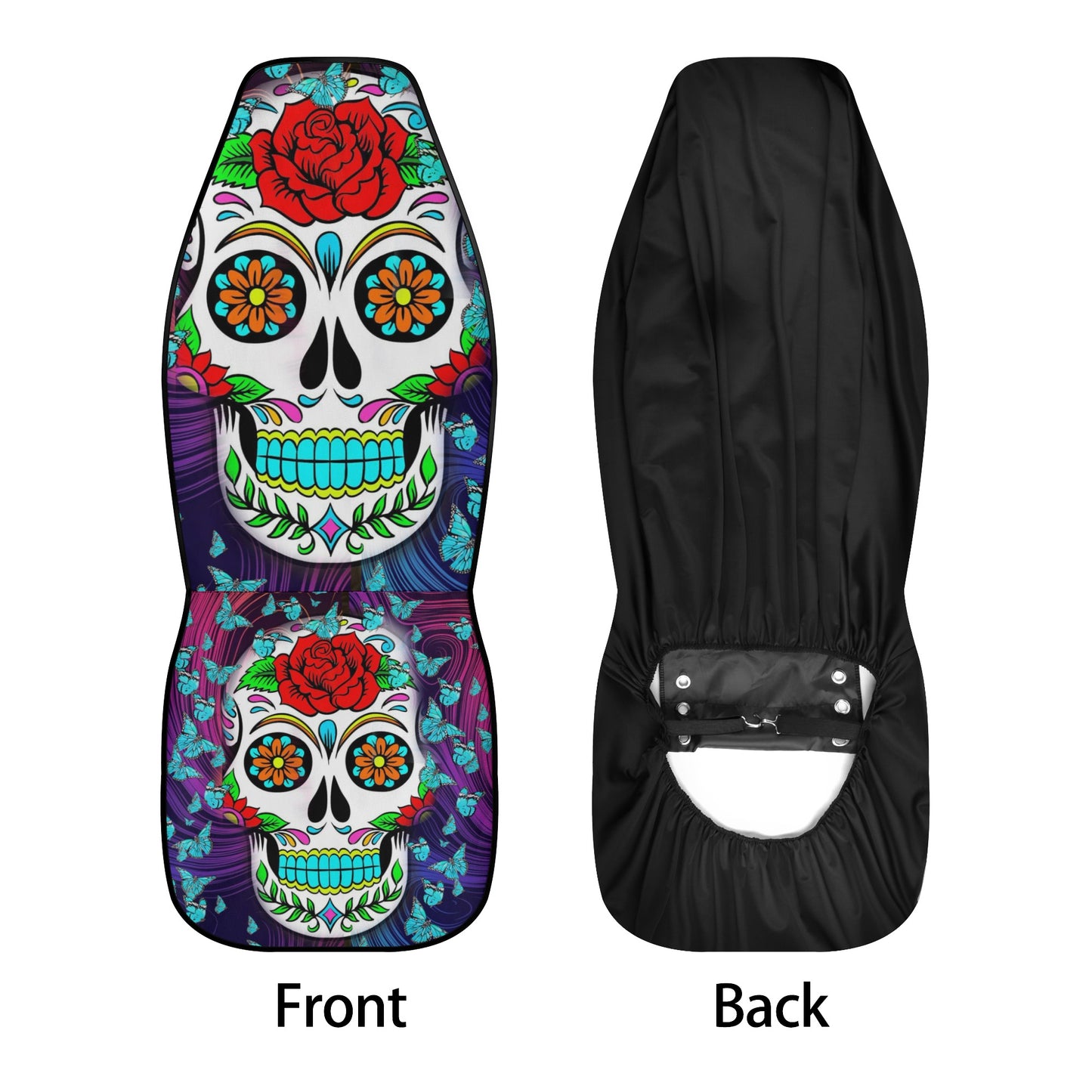 Mexico seat cover for car, sugar skull car accessories, calaveras skull car seat cushion cover, sugar skull car seat protector, day of the d