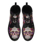 Beautiful sugar skull Women's Leather Boots