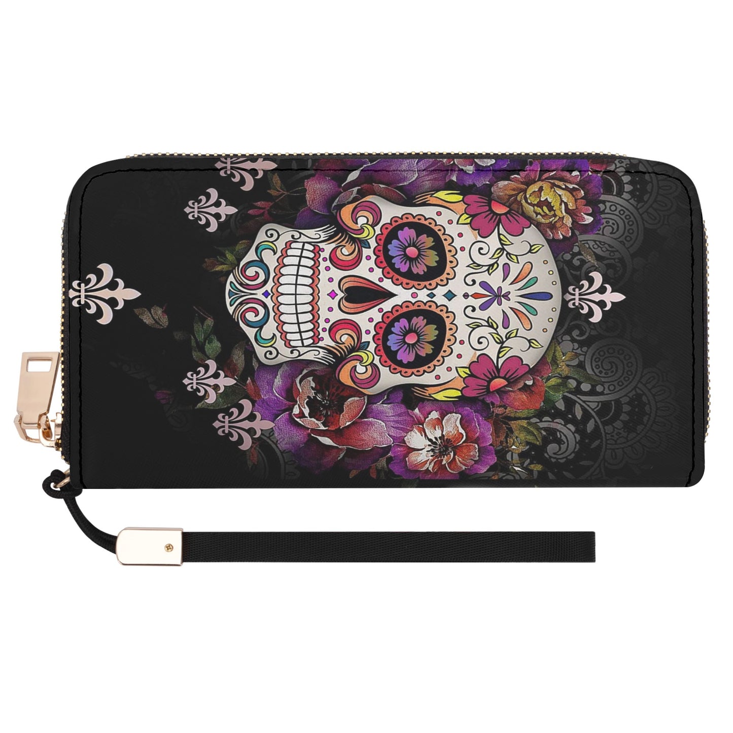 Sugar skull Shoulder Handbag wallet set