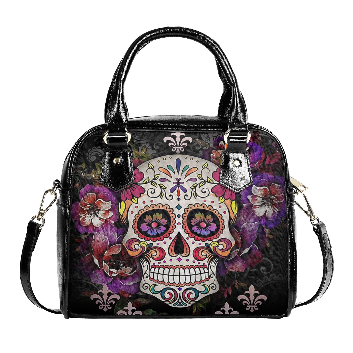 Sugar skull Shoulder Handbag wallet set