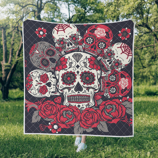 Sugar skull Quilt Bed